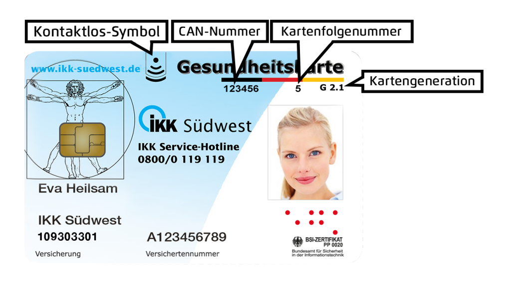 Elektronische Gesundheitskarte IKK S dwest