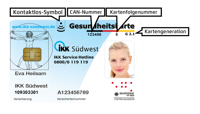 Elektronische Gesundheitskarte IKK S dwest Elektronische Gesundheitskarte IKK S dwest