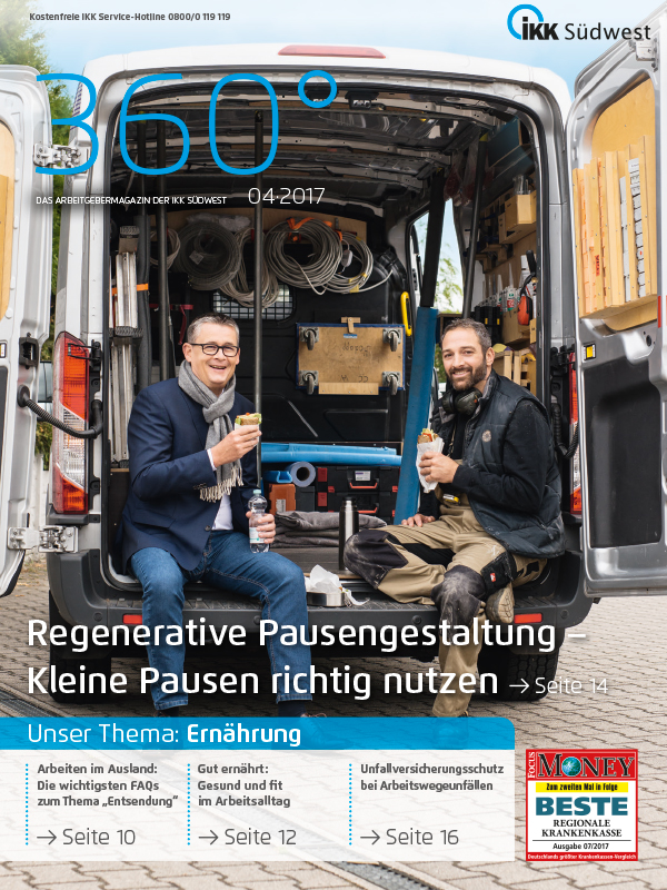 Titel des Arbeitgebermagazins 04/2017