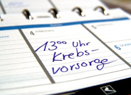 Krebsvorsorgetermin im Kalender